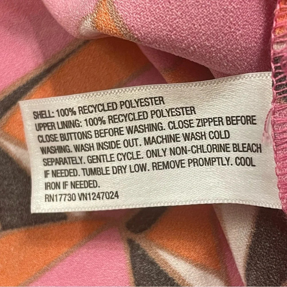 DIANE VON FURSTENBERG for TARGET NWOT 90s Shift Modern Geo Mini Dress in Pink - Picture 7 of 7